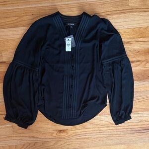 Express Elegant Black Blouse